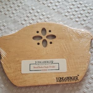 NEW Longaberger bread basket divider